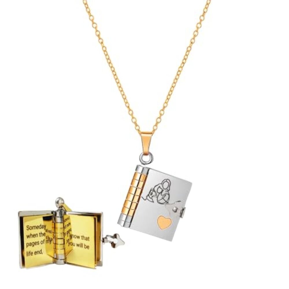 Granddaughter Book Necklace, For Granddaughters
